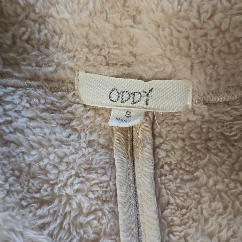 Oddy Faux Shearling & Faux Fur Cream Jacket Women's Size S - Picture 3 of 10